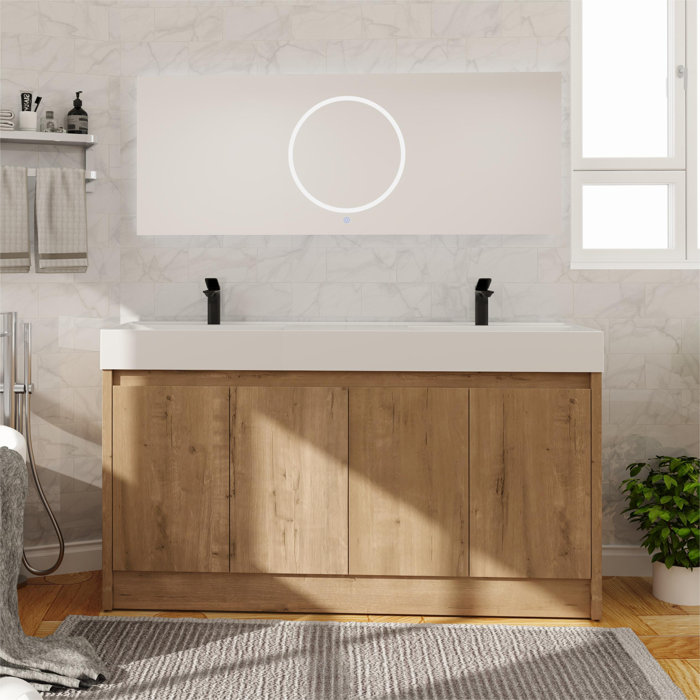 Latitude Run® Chiswick 59" Double Bathroom Vanity Set Wayfair